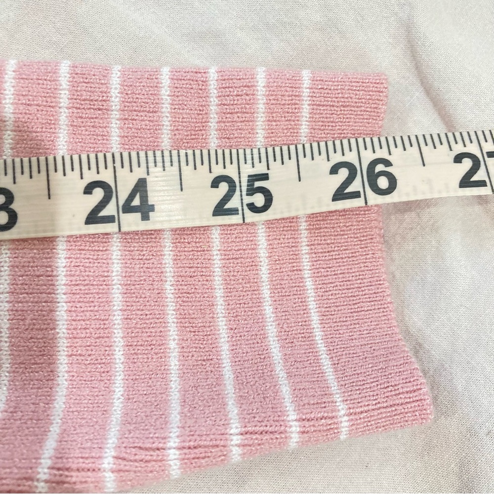 Pink striped cardigan sweater - Picture 8 of 9